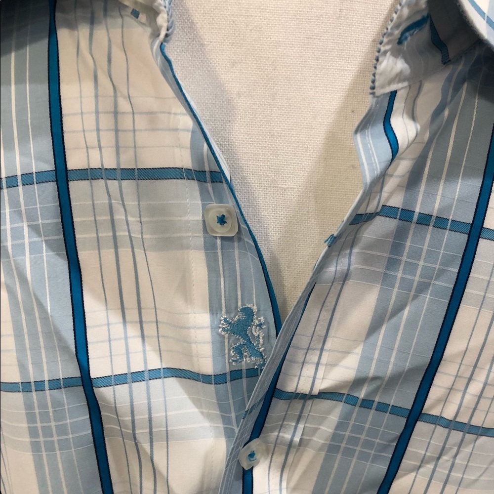 Bugatchi Plaid Button Down Shirt - image 2